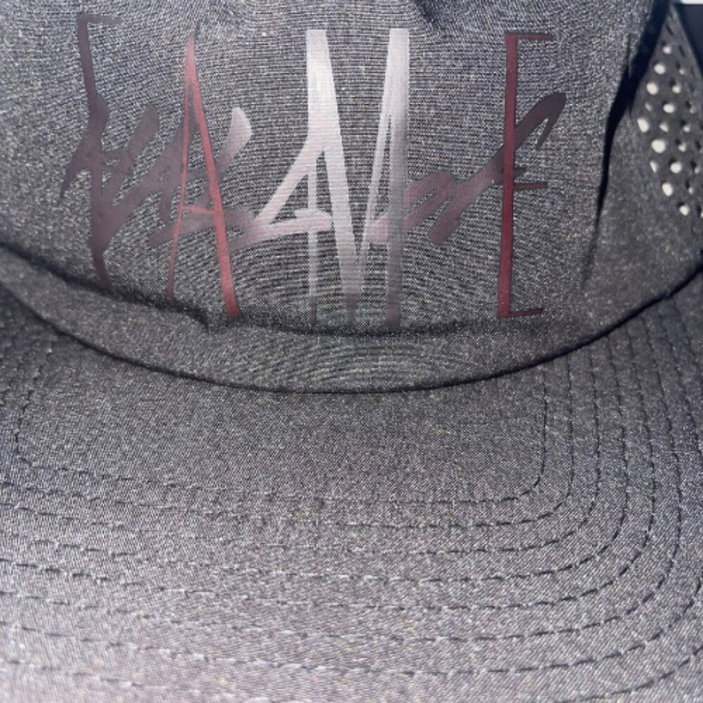 Hall Of Fame Mesh Buckle Back Hat Cap Black Men’s One Size Adjust